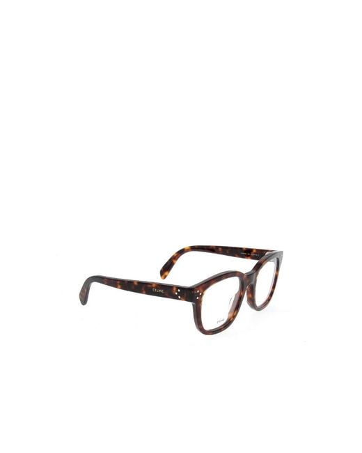 Céline White Logo Printed Glasses