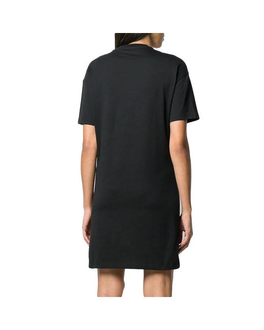 MSGM Black Logo Dress