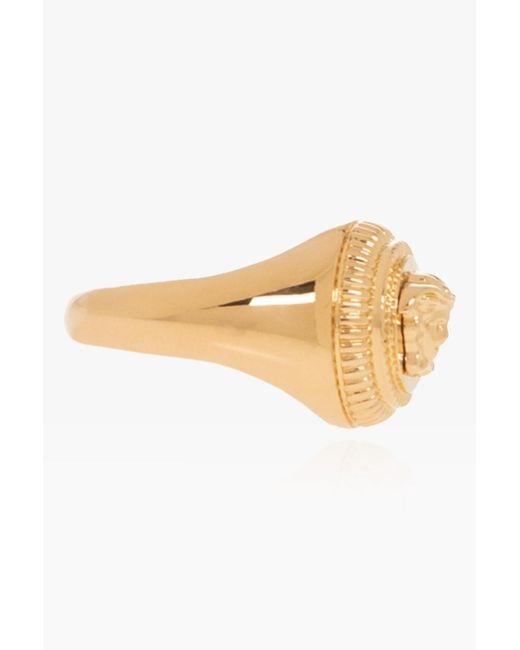 Versace Metallic Medusa Charm Ring