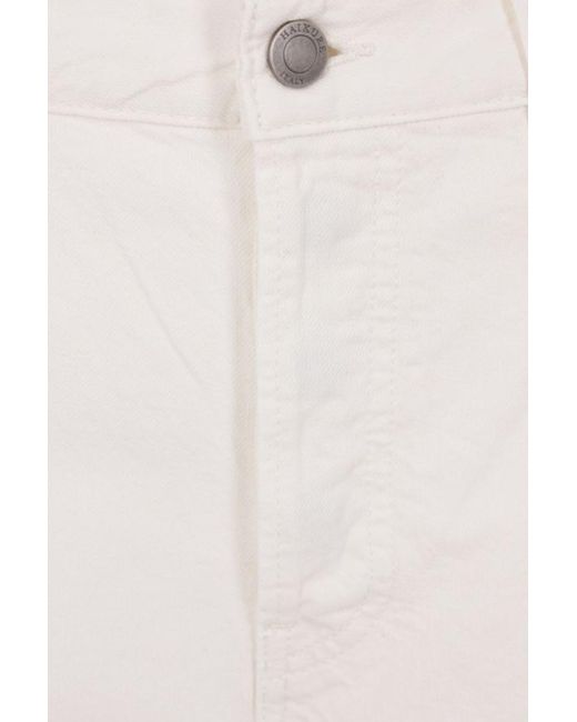 Haikure White Pressed Crease Shorts