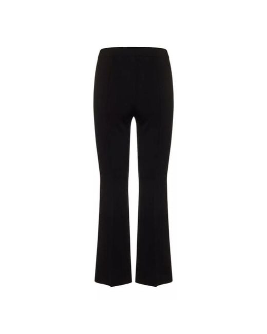 Theory Black Flared Wide-Leg Pants