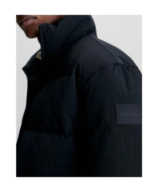 Calvin Klein Blue Quilted Puffer Jacket for men
