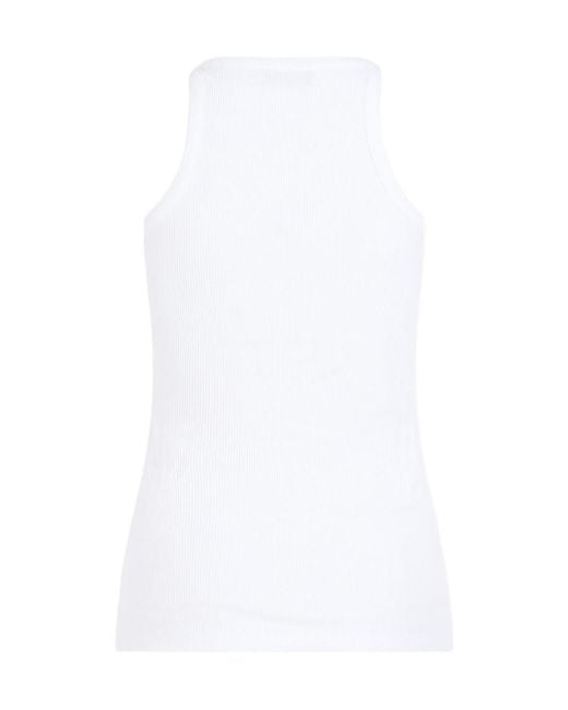 The Attico White Sleeveless Tops