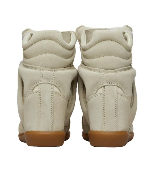 Isabel Marant Natural Bekett High-Top Sneakers