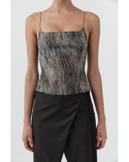 St. Agni Brown Savannah Silk Cami