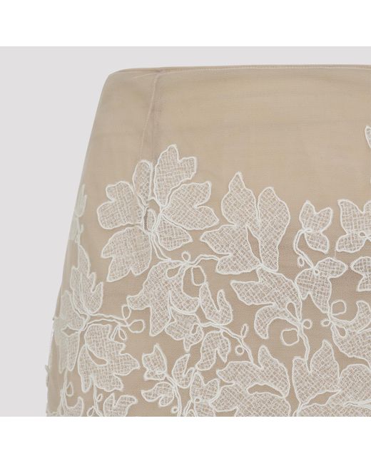 Ermanno Scervino White Midi Skirt