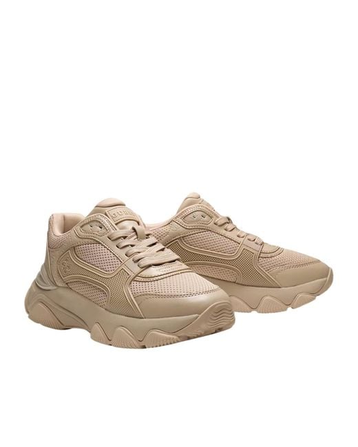 Guess Natural Lace-Up Sneakers