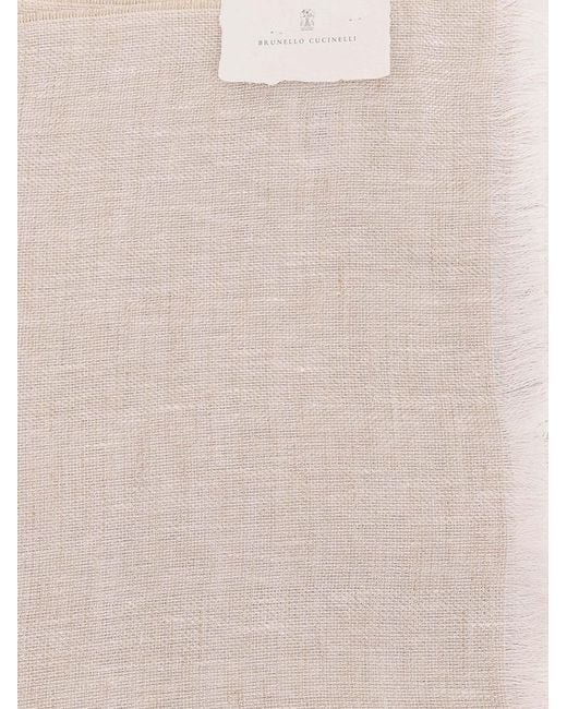 Brunello Cucinelli Multicolor Fringed Scarf