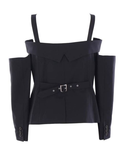 Comme des Garçons Black Noir Kei Ninomiya Strap Detail Jackets