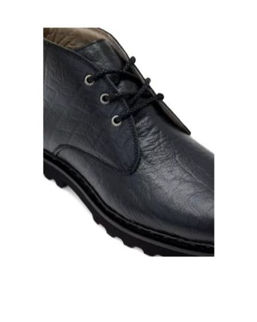 AllSaints Black Skiff Leather Boots for men