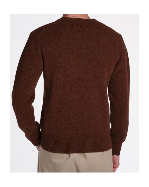 Baracuta Brown Shetland Sweater for men