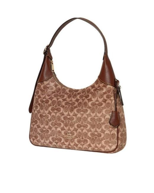 COACH Brown Ella Shoulder Bag