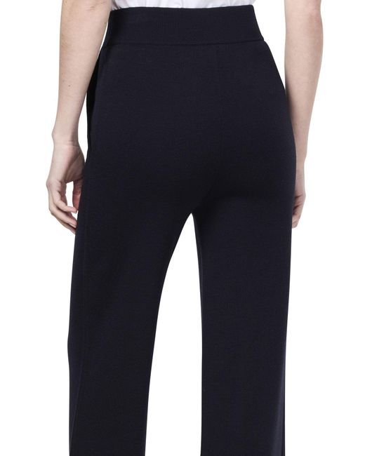 Max Mara Blue Elastic Waist Casual Pants