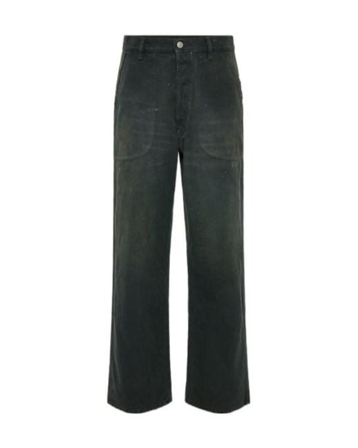 Maison Margiela Gray Double-Dyed Workwear Trousers for men