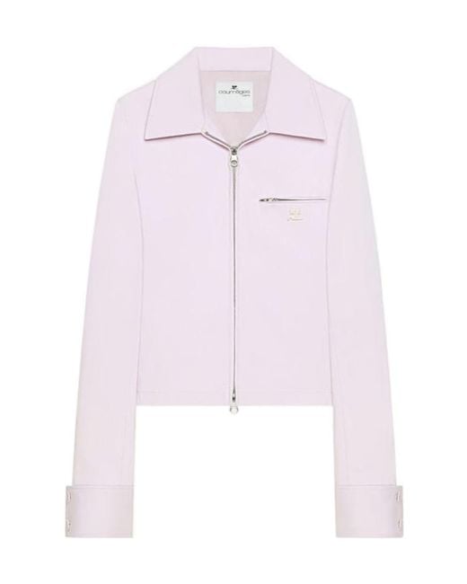 Courreges Pink Zipped Jacket