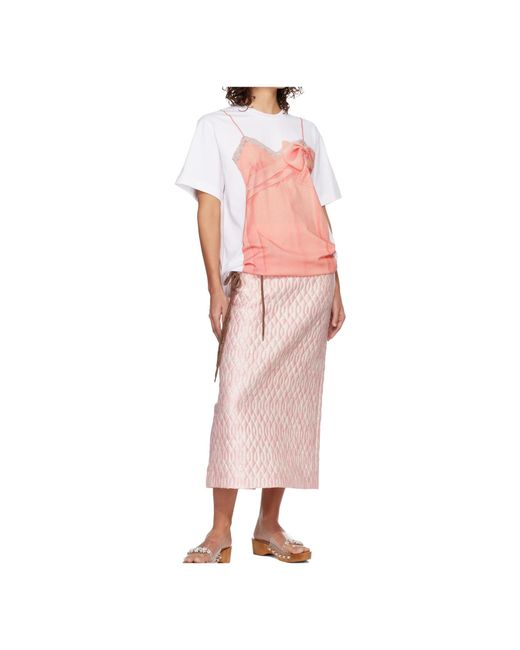 Simone Rocha White Crew Neck T-Shirt