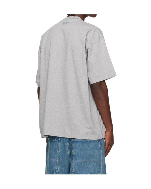 Vetements Gray Norway Tourist Crew Neck T-Shirt for men