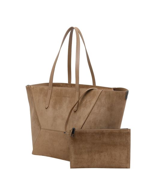 Brunello Cucinelli Brown Bc Duo Tote Bag