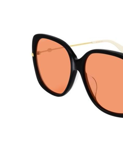 Gucci White Logo Details Sunglasses