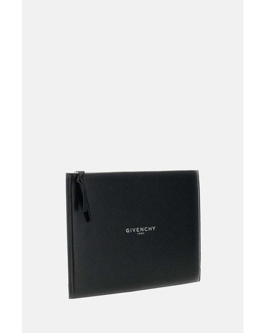 Givenchy Black Antigona Stamped Large Pouch for men