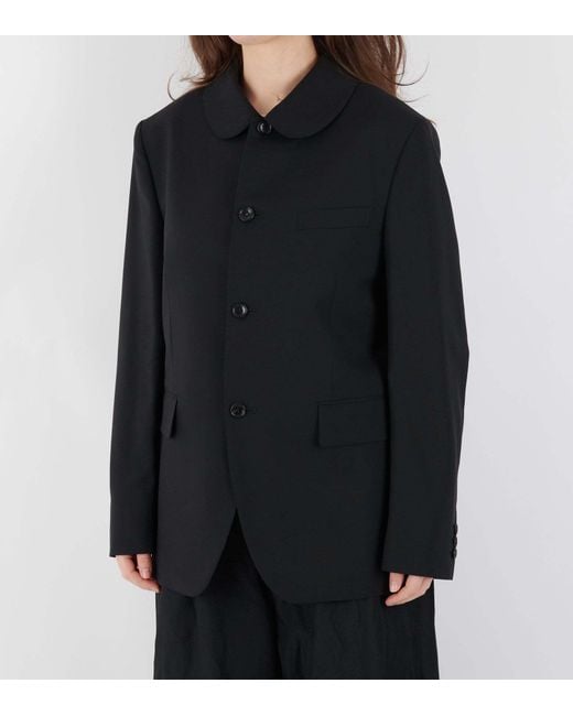 Comme des Garçons Black Round Collar Jacket