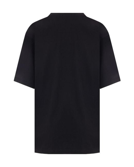 Undercover Black Crew Neck Short-Sleeved T-Shirt for men