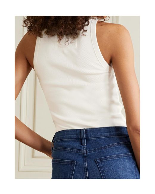 Nili Lotan White Crew Neck Vest