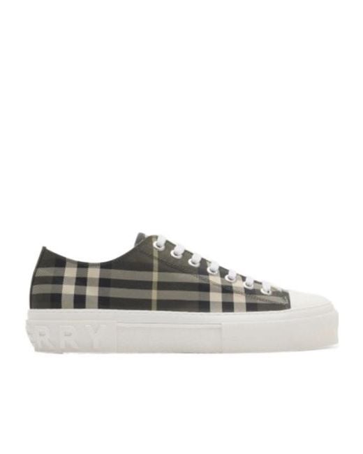 Burberry Multicolor Checked Low-Top Sneakers for men