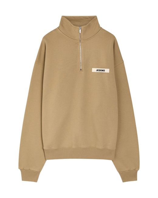 Jacquemus Natural Le Camionneur Gros Grain Cotton Sweatshirt for men