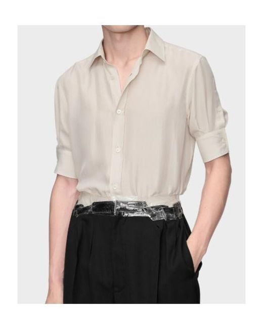 Maison Margiela White Four Stitched Shirt for men