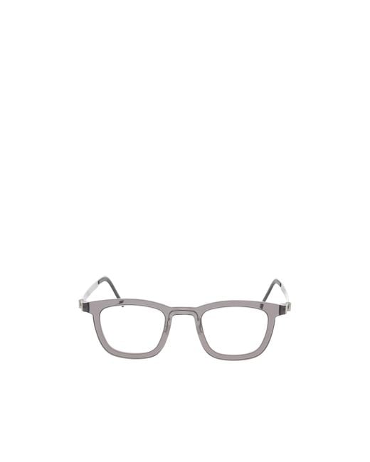 Lindberg White Square Frame Glasses