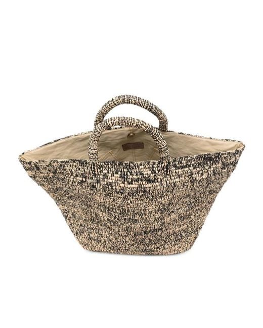 IBELIV Metallic Vanilla Woven Tote Bag