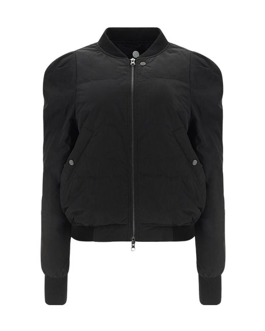 Isabel Marant Black Padded Bomber Jacket