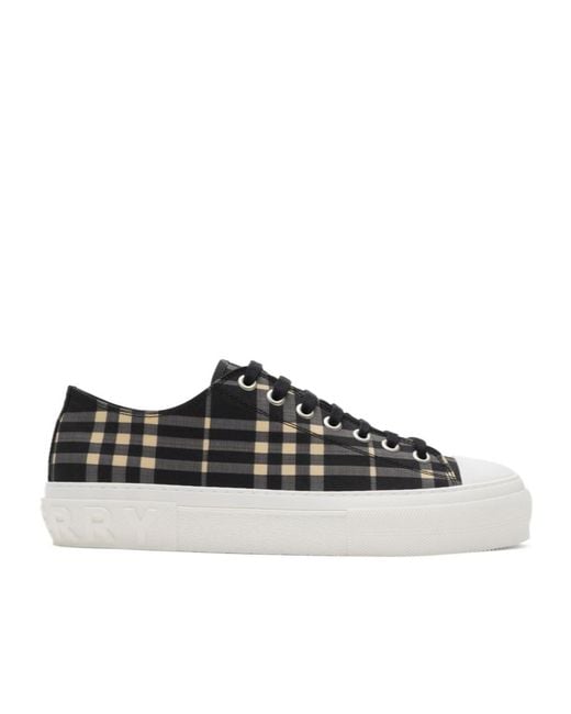 Burberry Black Check Sneakers for men
