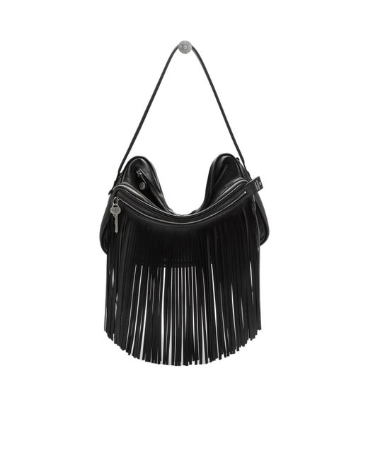 Acne Black Tassel Shoulder Bag