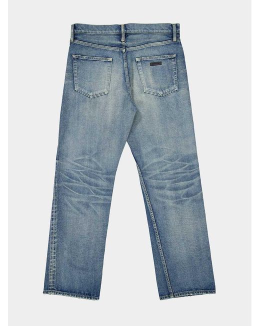 Fear Of God Blue Straight 5 Pocket Jeans for men