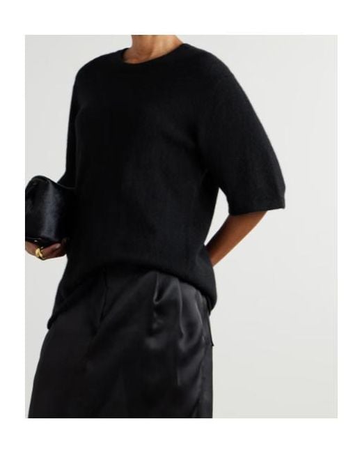 Loulou de Saison Black Raven Crewneck Knitwear