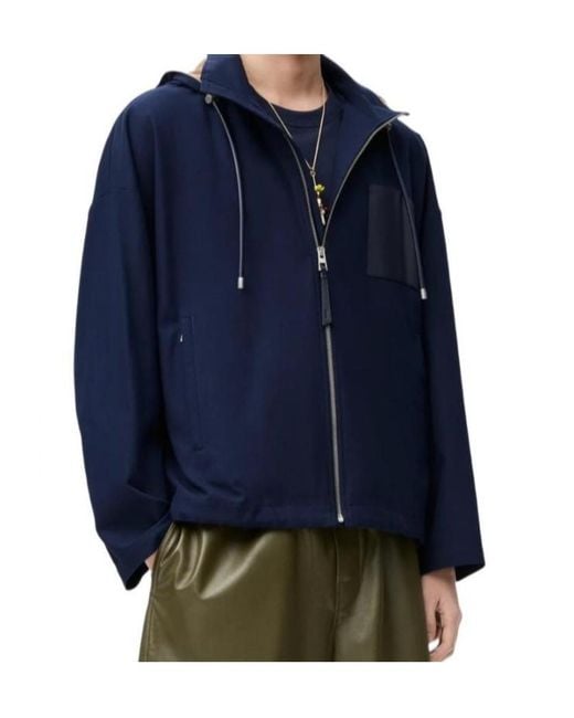 Loewe Blue Hooded Jacket for men