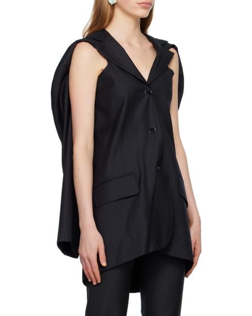 Acne Black Deconstructed Jacket