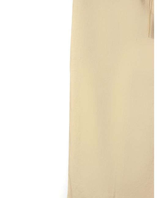 P.A.R.O.S.H. Natural P.A.R.O..H. Drawstring Wide-Leg Pants