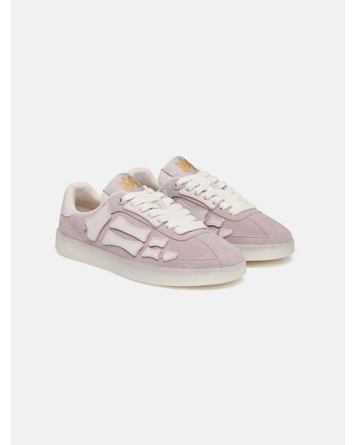 Amiri Pink Pacific Bones Low-Top Sneakers