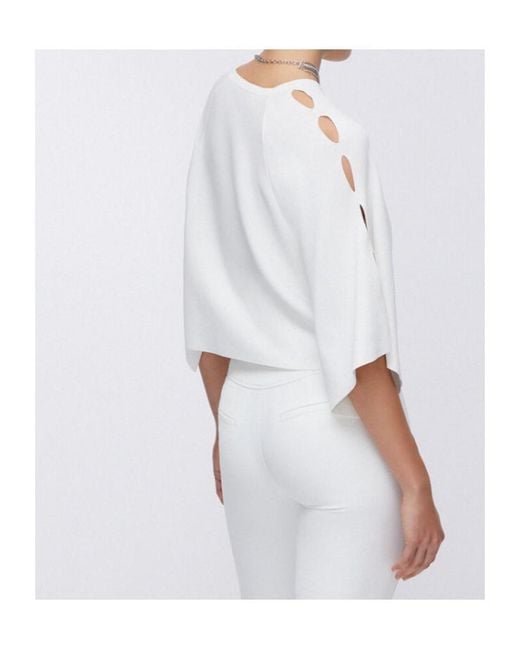 Liu Jo White Cutout T-Shirt