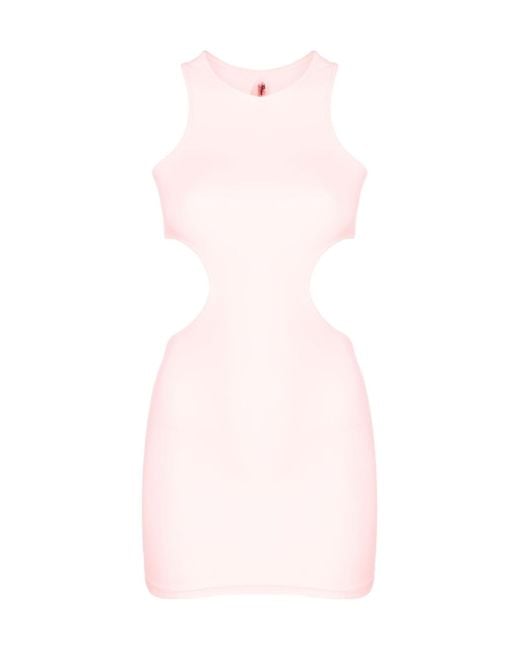 Reina Olga Pink Ruffled Dress