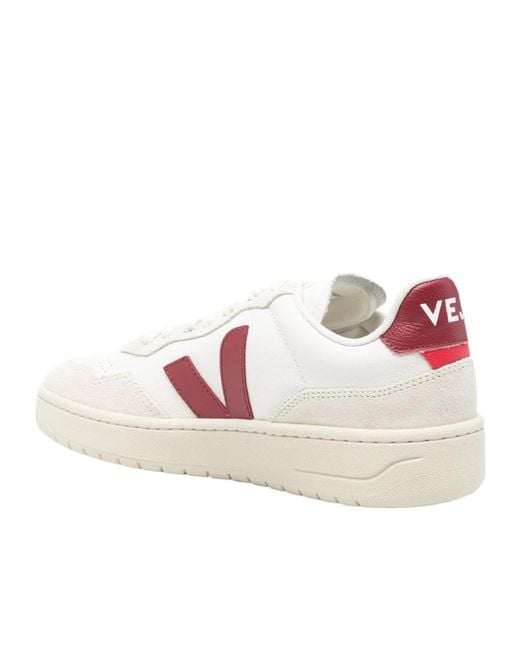Veja Pink V-90 Leather Sneakers