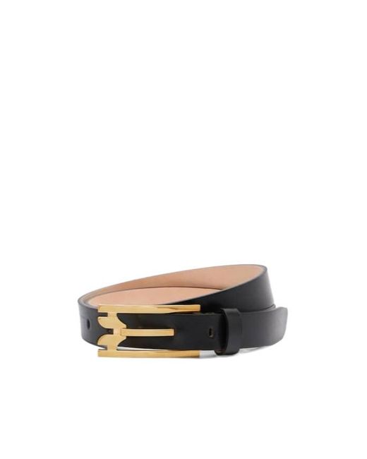 Victoria Beckham White Metal Buckle Belt