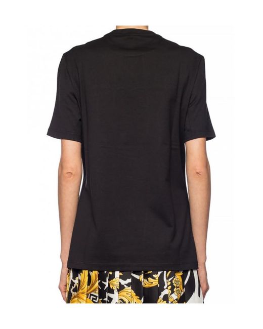 Versace Black Embroidered Logo T-Shirt