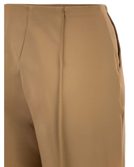 Max Mara Natural Mxpfiacre Straight Leg Tailored Trousers