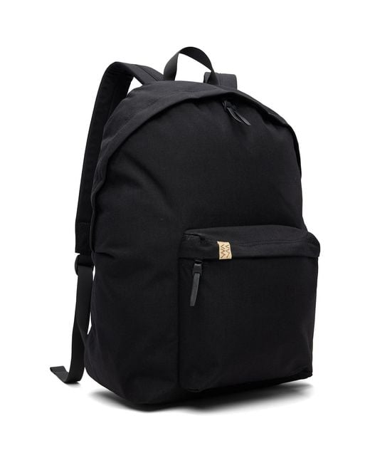 Visvim Black Zippered Backpack for men