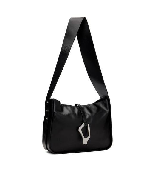 HELIOT EMIL Black Confluence Adjustable Shoulder Strap Shoulder Bag for men