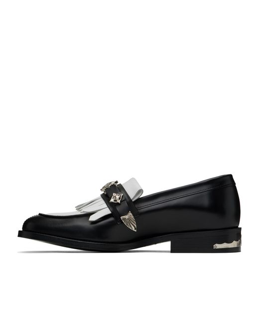 Toga Virilis Black Round Toe Loafers for men